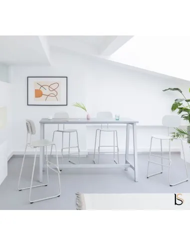 Table haute avec pieds en métal - MDD