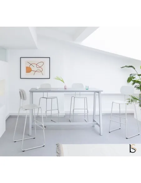 Table haute avec pieds en métal - MDD