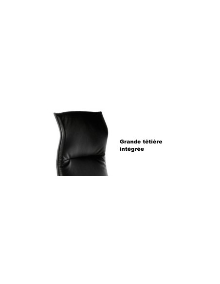 Fauteuil Président Quentin en cuir avec système synchrone - Sitek