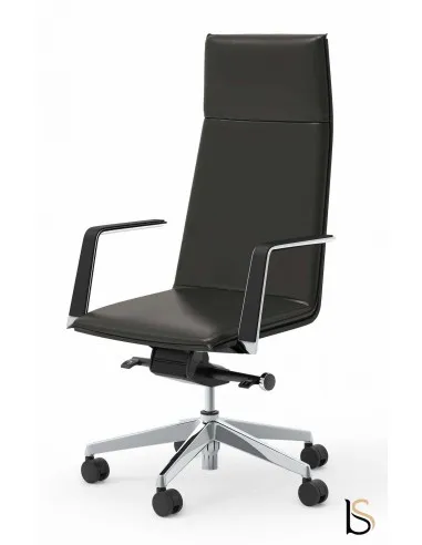 Fauteuil de Direction en cuir modèle Daphné – Offisit.