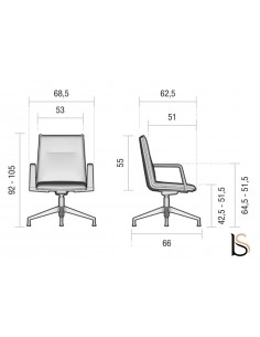 Fauteuil visiteur en résille Luma - Sokoa 2