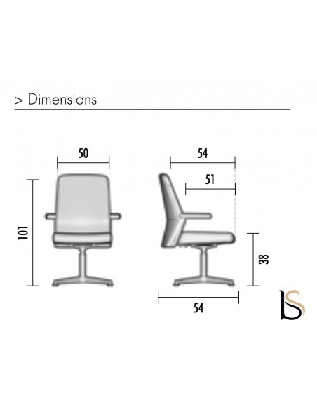 Fauteuil de réunion Atos - Mobel Linea