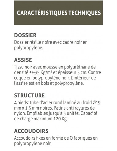 Chaise visiteur Tema - Mobel Linea