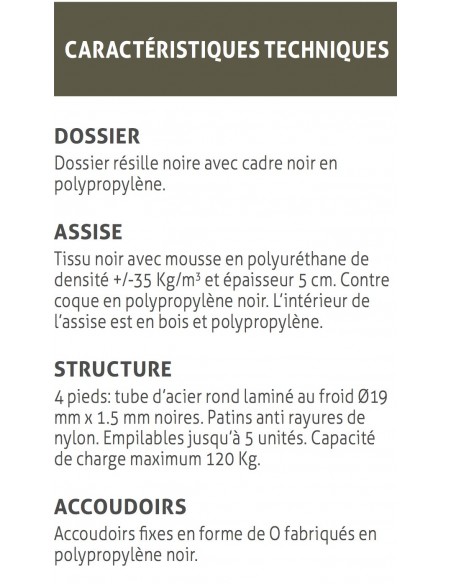 Chaise visiteur Tema - Mobel Linea