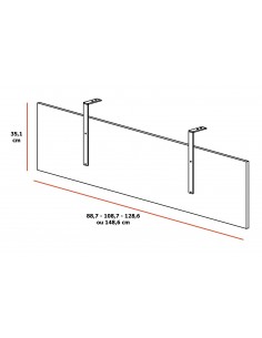 Voile de fond en bois pour bureau Quadrifoglio et Officity 2