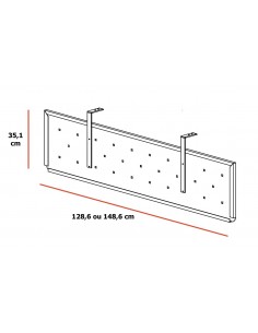 Voile de fond en métal pour bureaux Idea - Quadrifoglio 2
