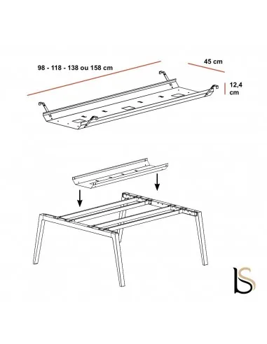 Goulotte gestion de câbles horizontale– Mobel Linea
