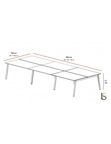 Bureau bench Born Wood – Mobel Linea