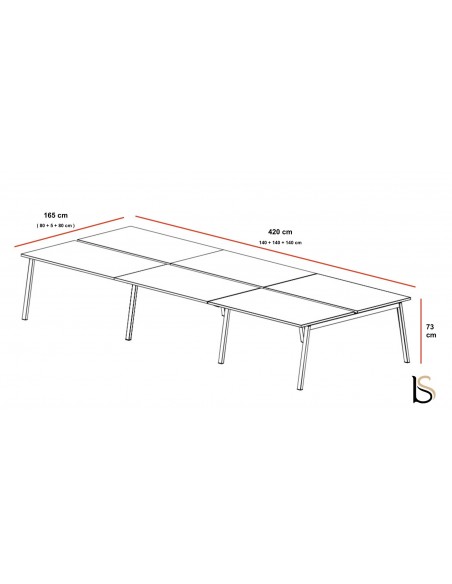 Bureau bench Born Wood – Mobel Linea