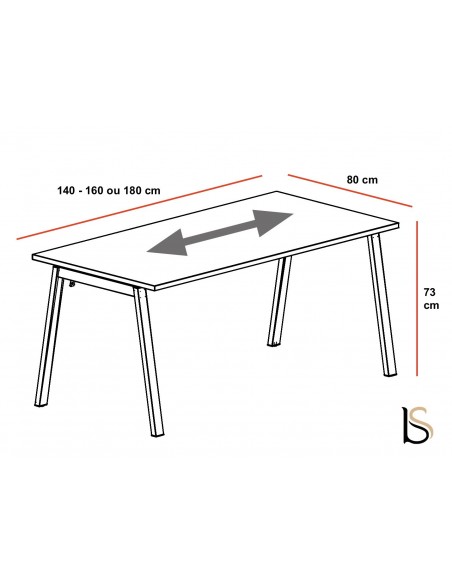 Bureau individuel Born– Mobel Linea