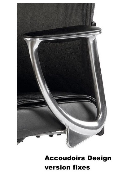 Fauteuil Président en cuir avec renfort lombaire modèle Stanley - Sitek