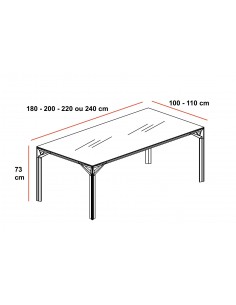 Bureau droit X8 avec plateau en verre blanc – Officity. 2