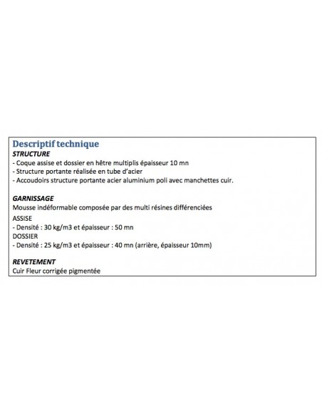 Fauteuil Président en cuir avec renfort lombaire modèle Stanley - Sitek