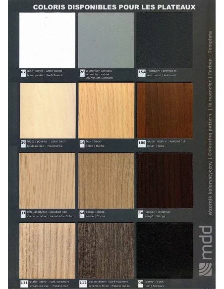 Table rectangulaire pieds en bois Ogi – MDD.