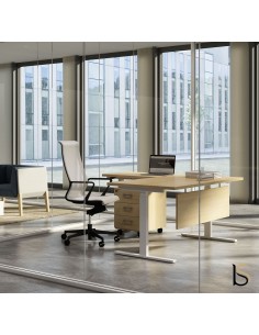 Bureau D Angle Electrique Reglable En Hauteur Quadrifoglio Bureau