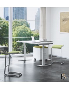 Bureau design avec retour électrique réglable en hauteur – Quadrifoglio 2