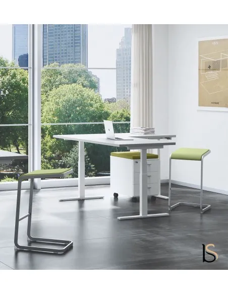 Bureau d’angle électrique réglable en hauteur – Quadrifoglio