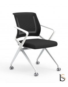 Chaise visiteurs avec assise pliante Plys – Mobel Linea 2