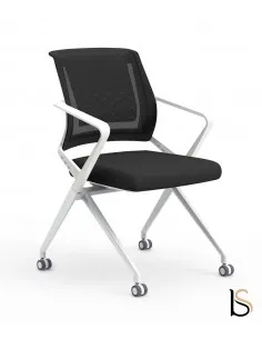 Chaise visiteurs avec assise pliante Plys – Mobel Linea 2