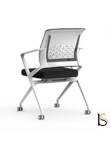 Chaise visiteurs avec assise pliante Plys – Mobel Linea