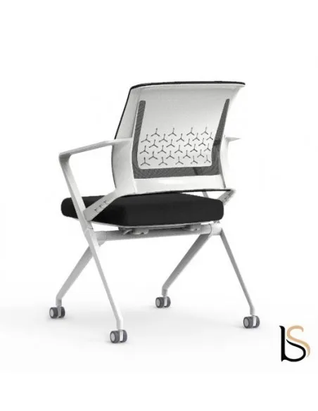 Chaise visiteurs avec assise pliante Plys – Mobel Linea