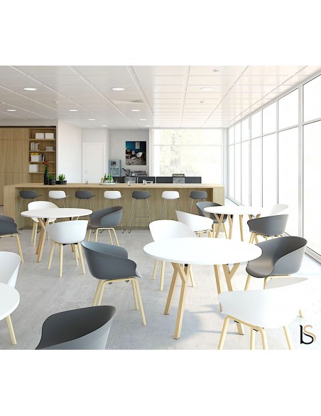 Table de collectivité ronde Nexos - Mobel Linea