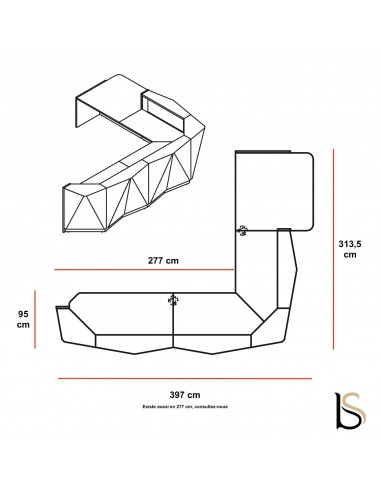 Grande banque d’accueil lumineuse Alpa - MDD