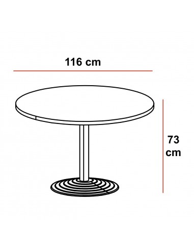 Table de réunion ronde Azur – Mobel Linea
