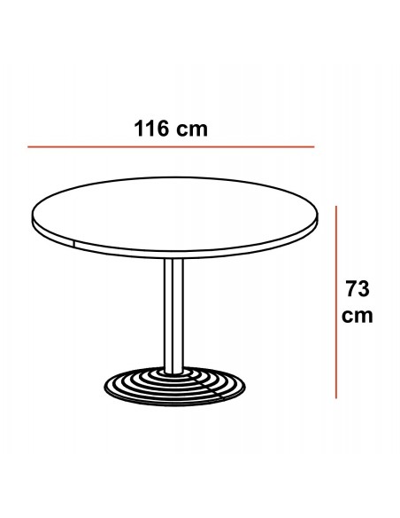 Table de réunion ronde Azur – Mobel Linea