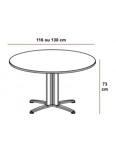 Table de réunion ronde Sigma – Mobel Linea