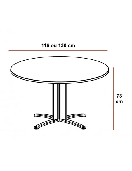 Table de réunion ronde Sigma – Mobel Linea