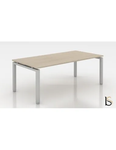 Bureau droit piètement métal série Quadra – Mobel linea