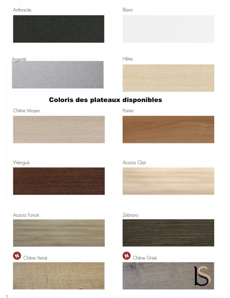 Bureau individuel Quadra, grande profondeur – Mobel Linea