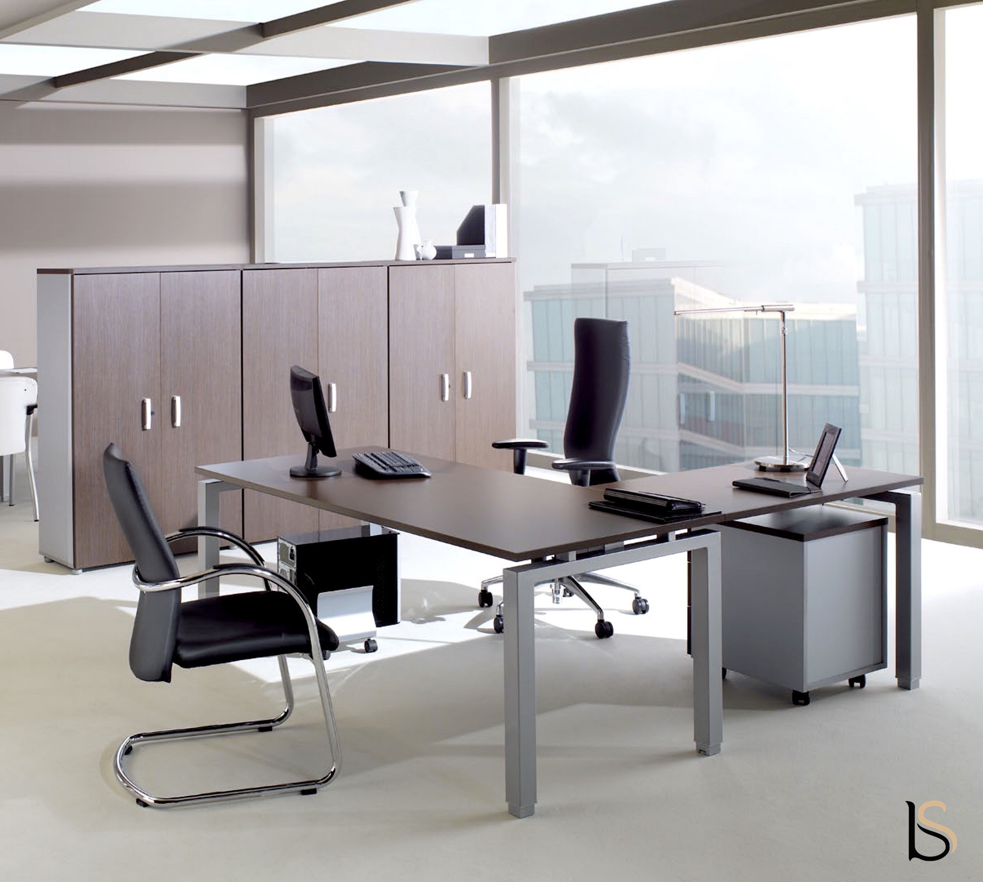 Bureau D Angle Eco Mobel Linea Bureaux Operatif Mobel Linea