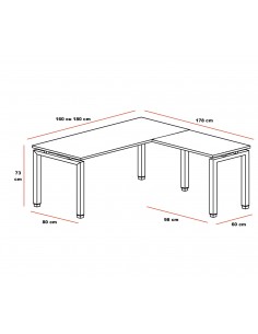 Bureau d’angle Quadra – Mobel Linea 2