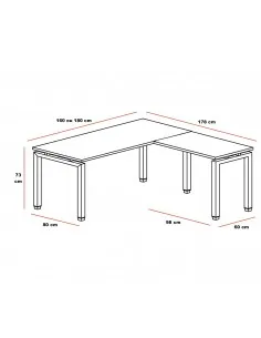 Bureau d’angle Quadra – Mobel Linea 2