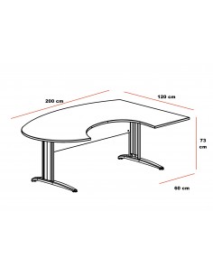 Bureau ergonomique Tono – Mobel Linea 2
