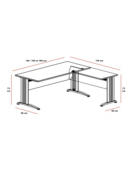 Bureau d’angle Sigma – Mobel Linea