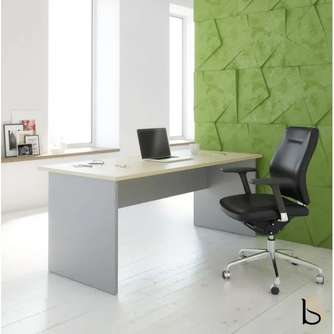 Bureau individuel Tono, pieds bois – Mobel Linea