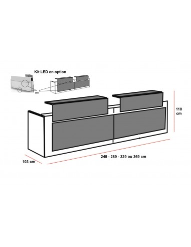 Banque d'accueil droite Avant - Ofitres