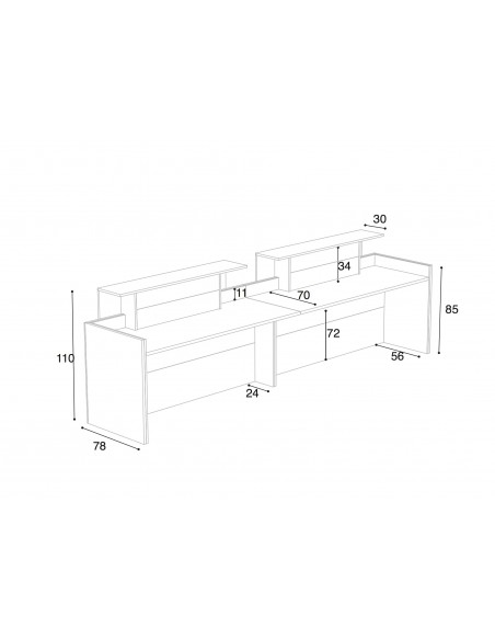Banque d'accueil droite Avant - Ofitres