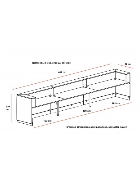 Grande banque d’accueil Delta - Mobel Linea