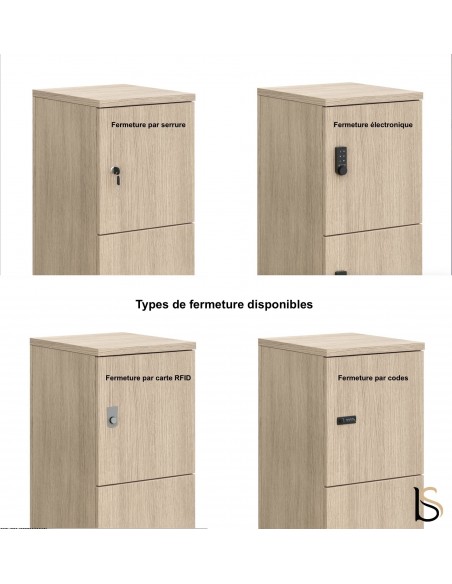 Meuble à casiers avec fentes courrier - Mobel Linea