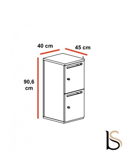 Meuble à casiers avec fentes courrier - Mobel Linea