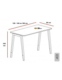 Table haute Born – Mobel Linea 2