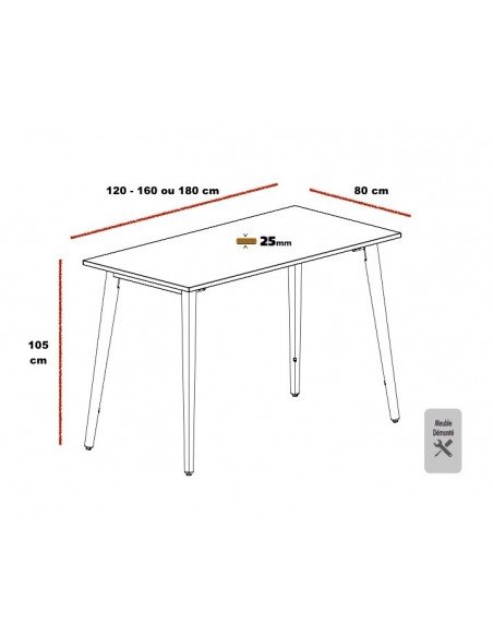 Table haute Born – Mobel Linea