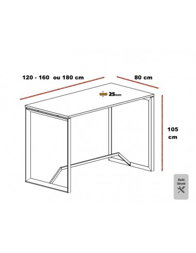 Table haute Born – Mobel Linea