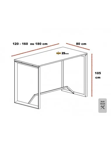 Table haute Born – Mobel Linea
