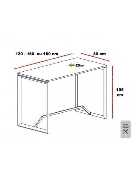 Table haute Born – Mobel Linea