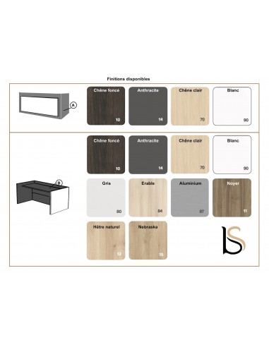 Bureau comptoir bas Avant - Ofitres